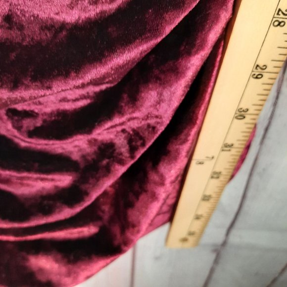 Ronny Kobo Burgundy Sleeveless Mini Dress - Picture 7 of 11